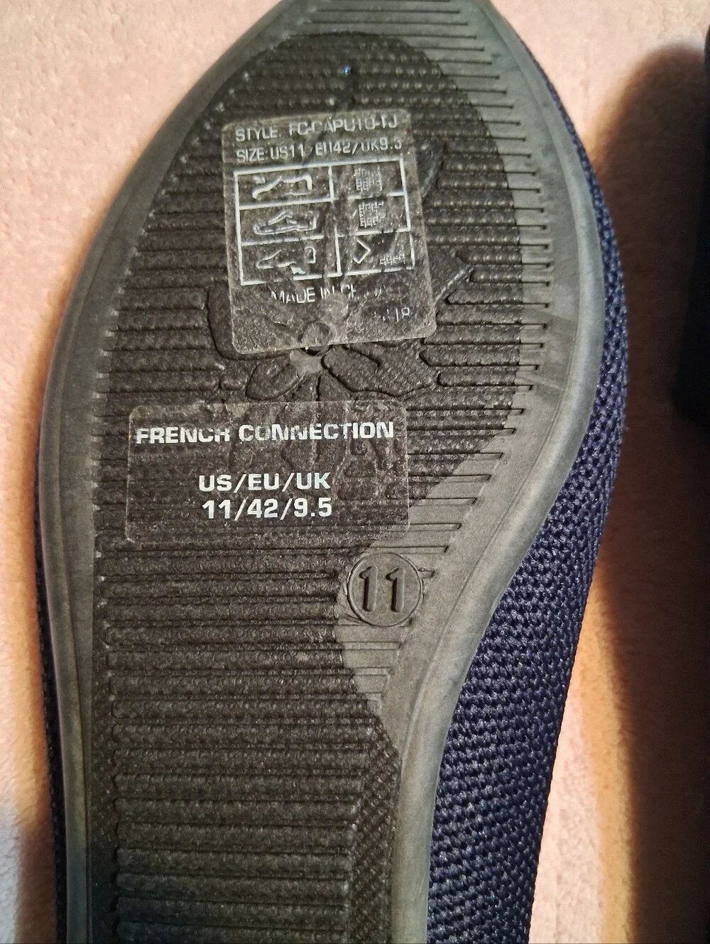 Pointed Toe Woven Knit Ballet Flats Shoes Size 11 Travel Chic French Connection